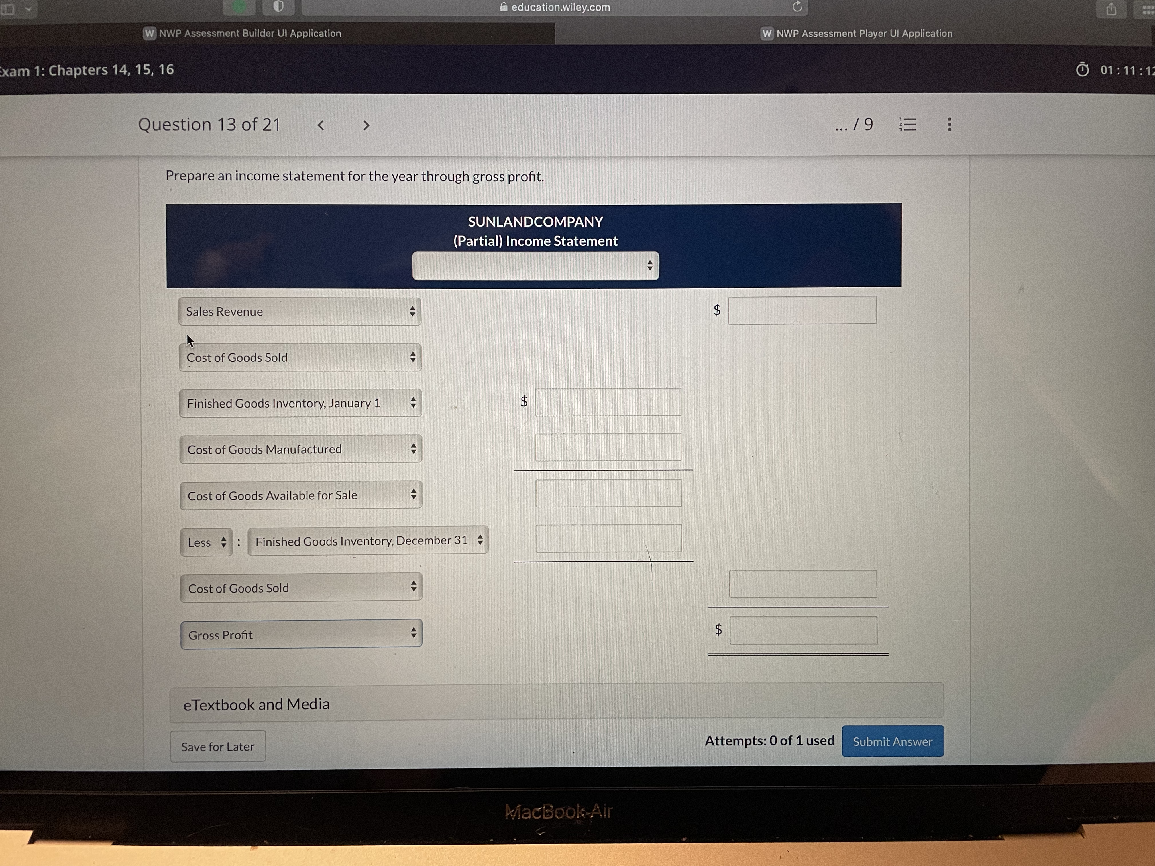 W NWP Assessment Builder UI Application W NWP