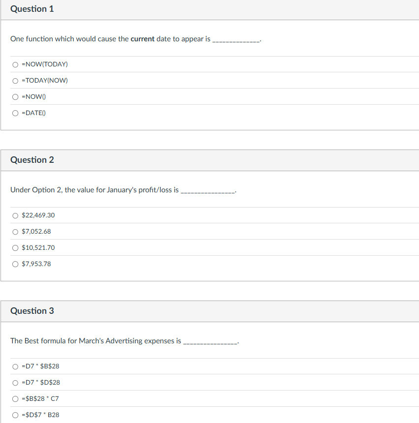 Objectives L Use IF, TODAY, NOW functions Create