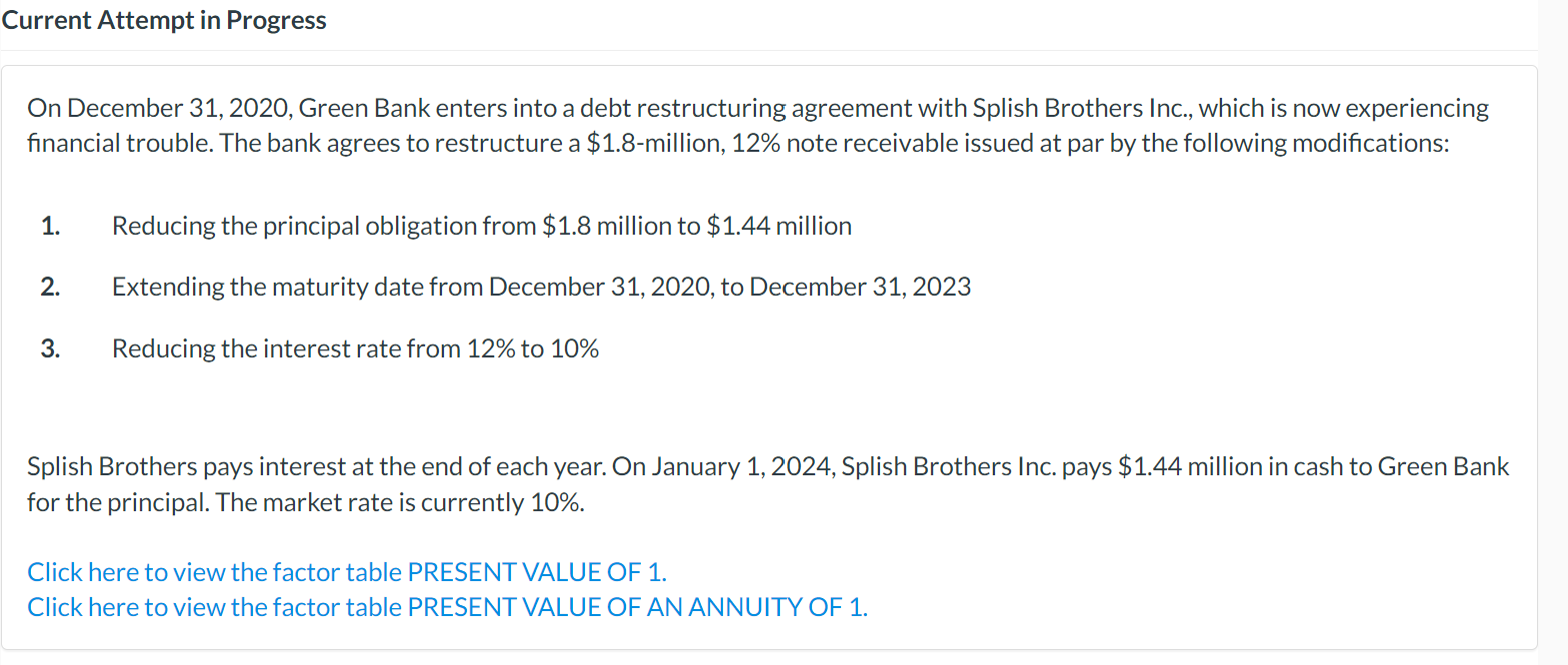 Please help me Current Attempt in Progress On