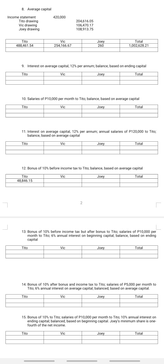 i have a hard time answer 9-15, kindly provide