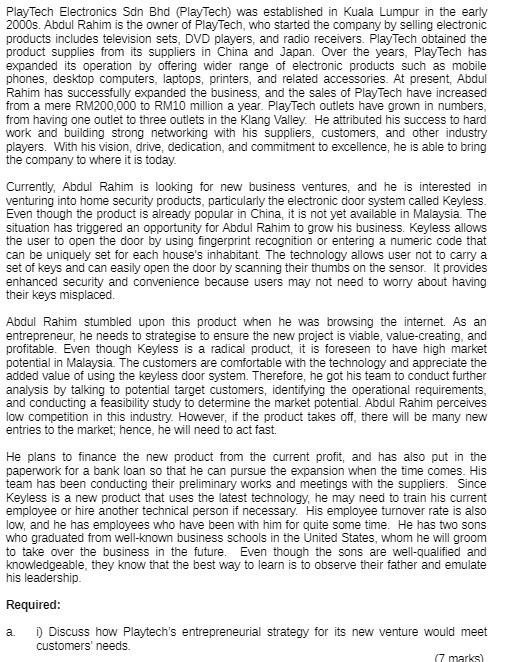 PlayTech Electronics Son Bhd (PlayTech) was