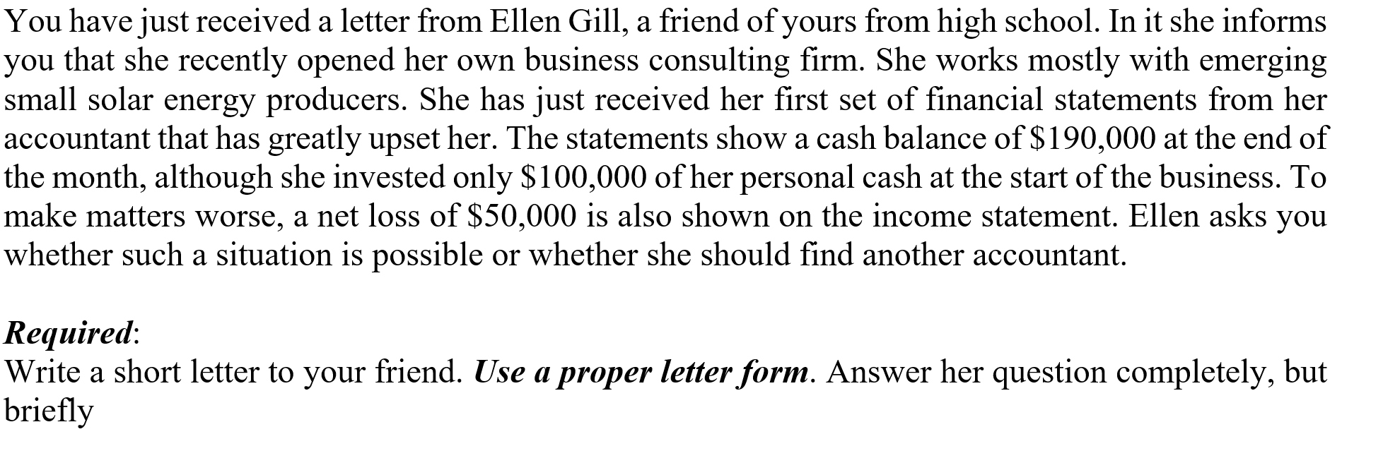 The purpose is to provide explanation for the