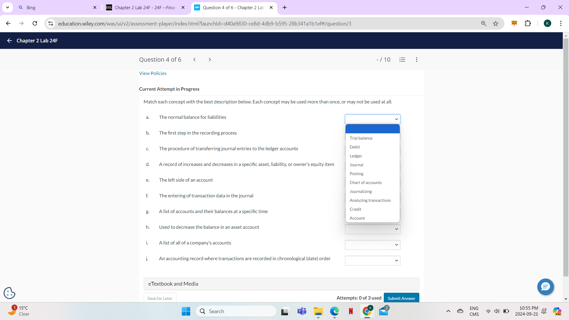 Q Bing X D2L Chapter 2 Lab 24F - 24F --Finan x WP