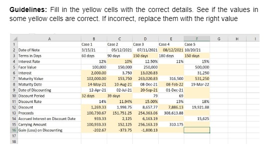 A B C D E F G H Case 1 Case 2 Case 3 Case 4 Case