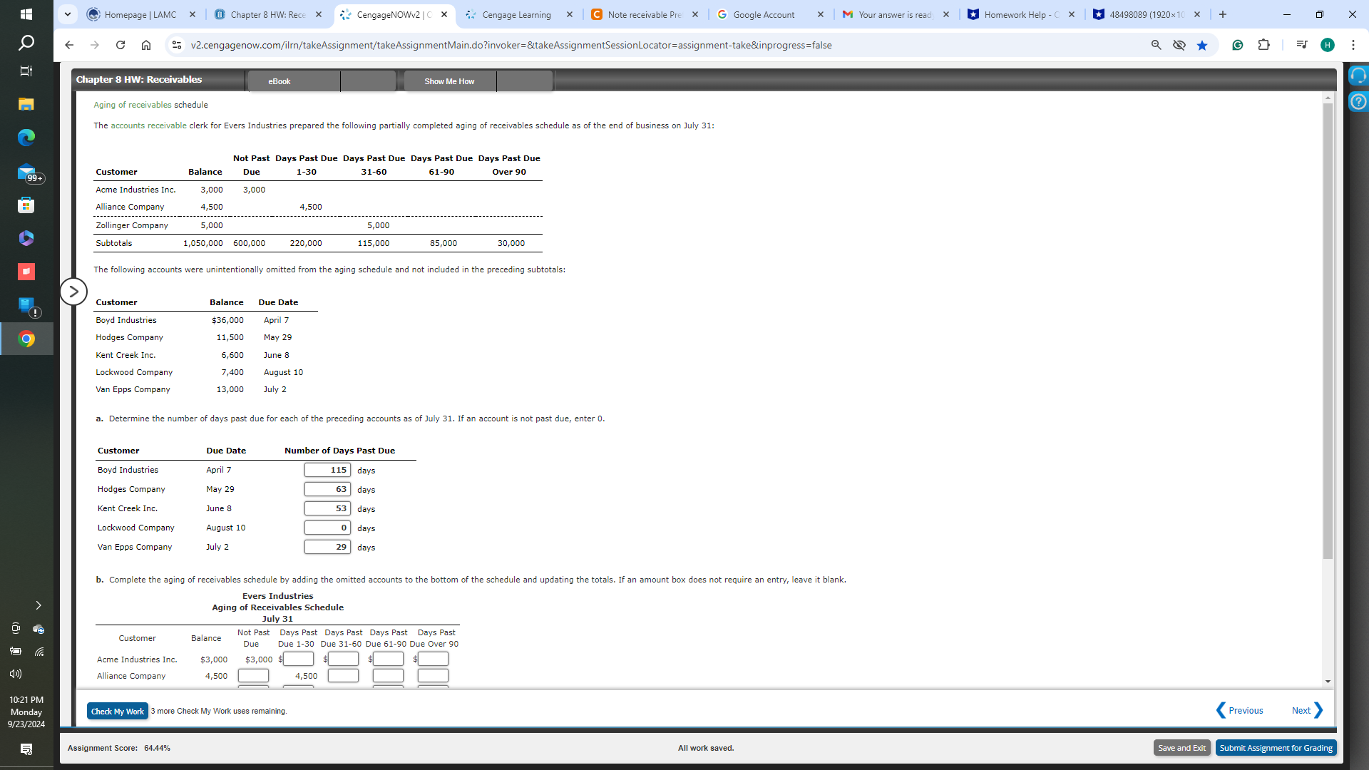 * M Your answer is ready - h x Course Hero X x 1