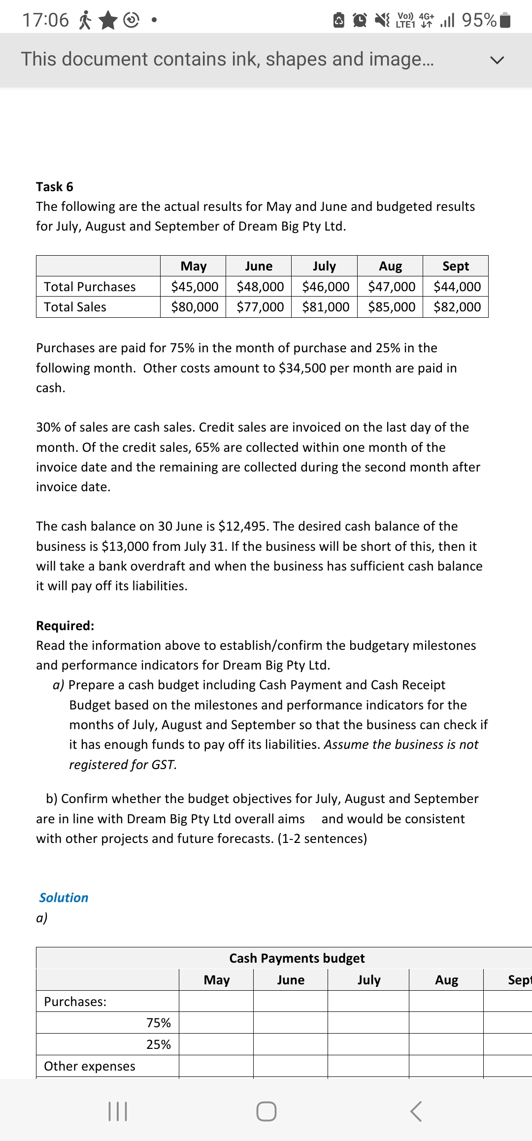 17:06 W @ - B @ &2l 95%m This document contains