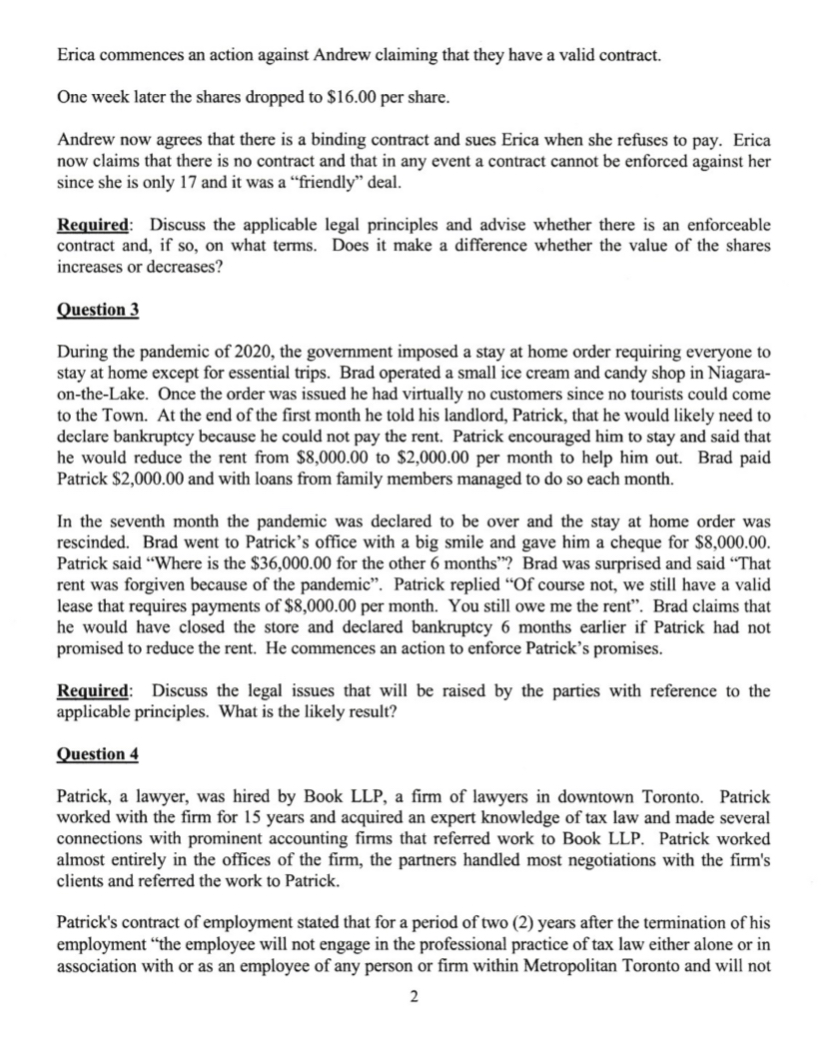 Assignment is due one (1) week from the date upon