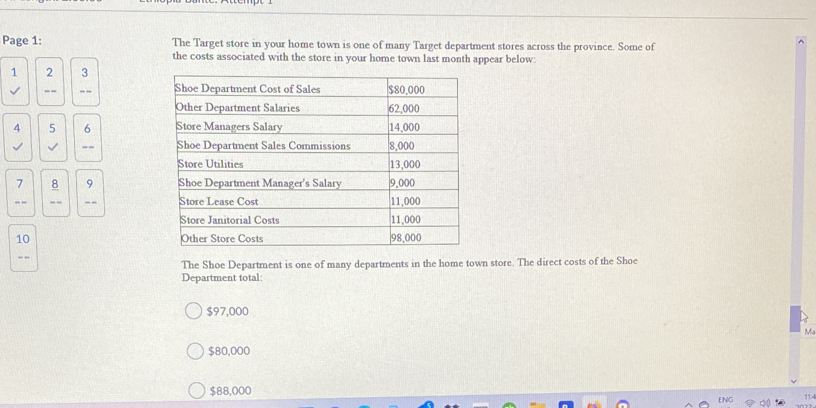 Page 1: The Target store in your home town is one