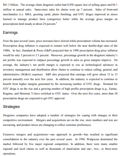 Based on the advance reading about the CVS