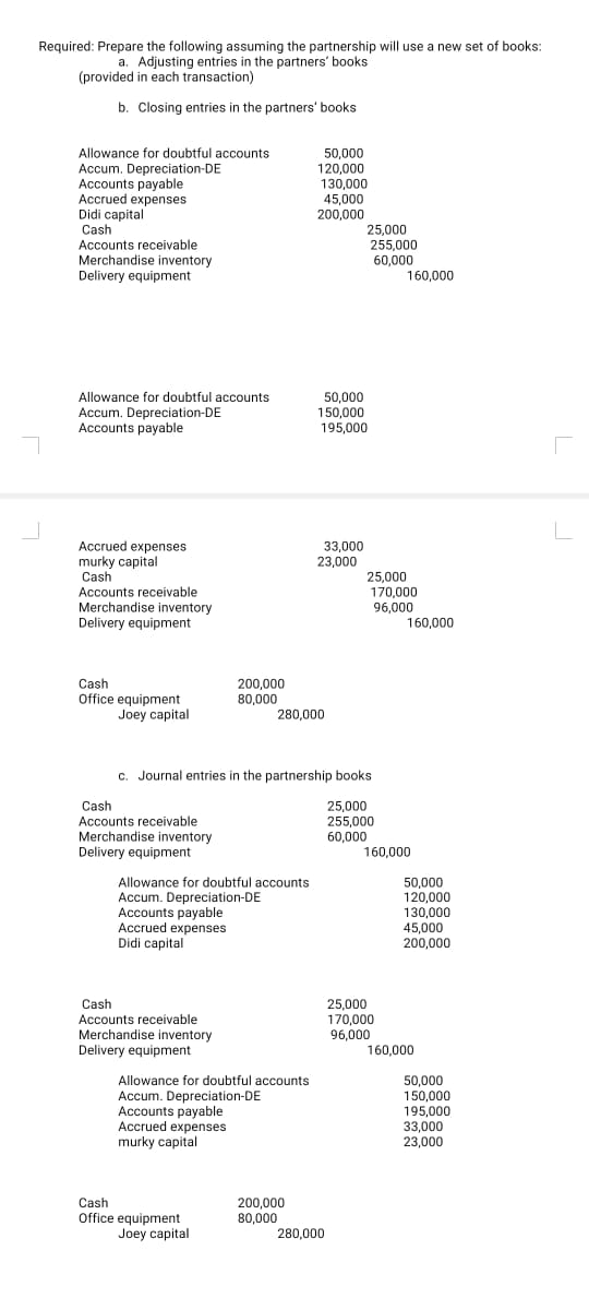 did i answer it all correctly? pls provide step