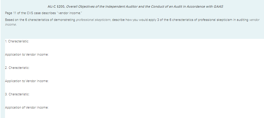 Based on the advance reading about the CVS