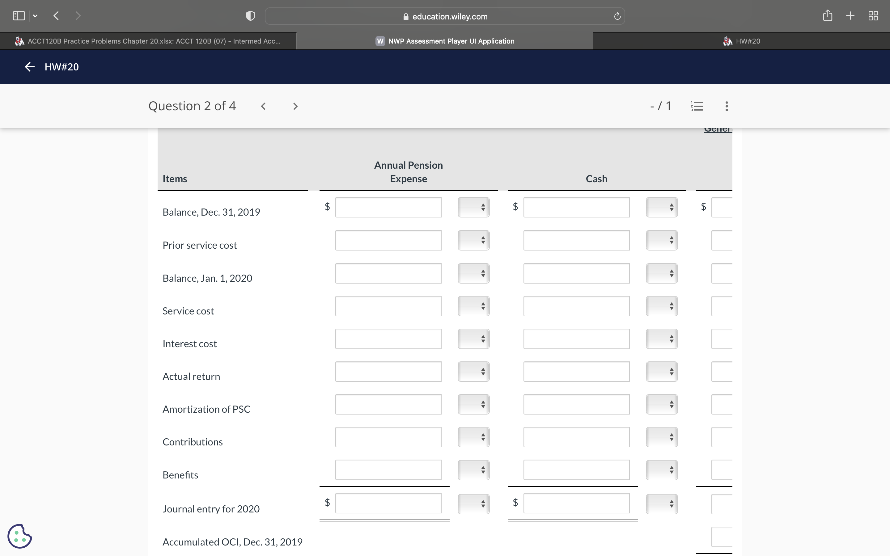 B education.wiley.com i!) NWP Assessment Player