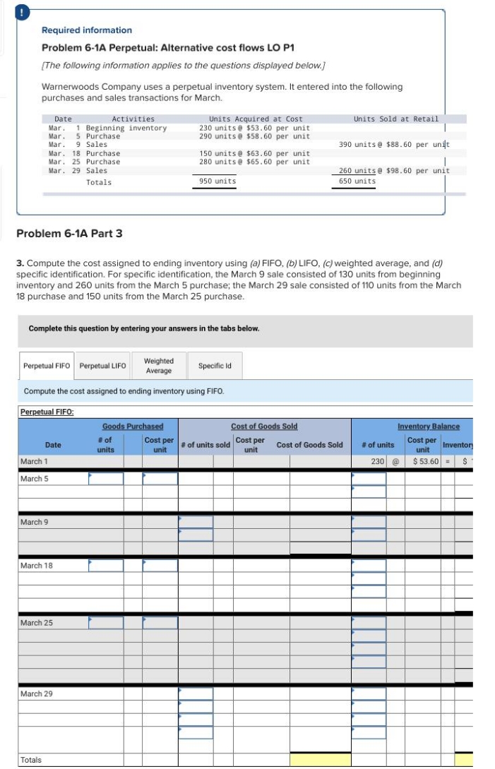 How do I compute the cost assigned to ending