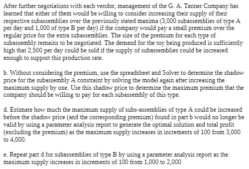 After further negotiations with each vendor,