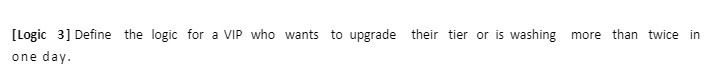 [Logic 3] Define the logic for a VIP who wants to