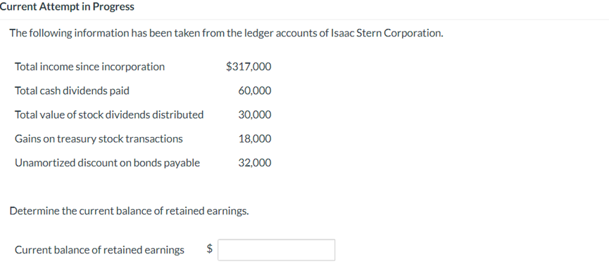 Current Attempt in Progress The following