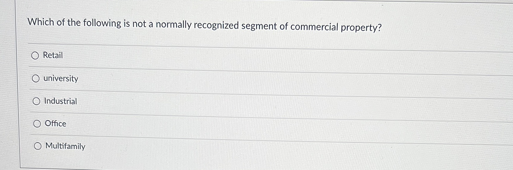 Which of the following is not a normally