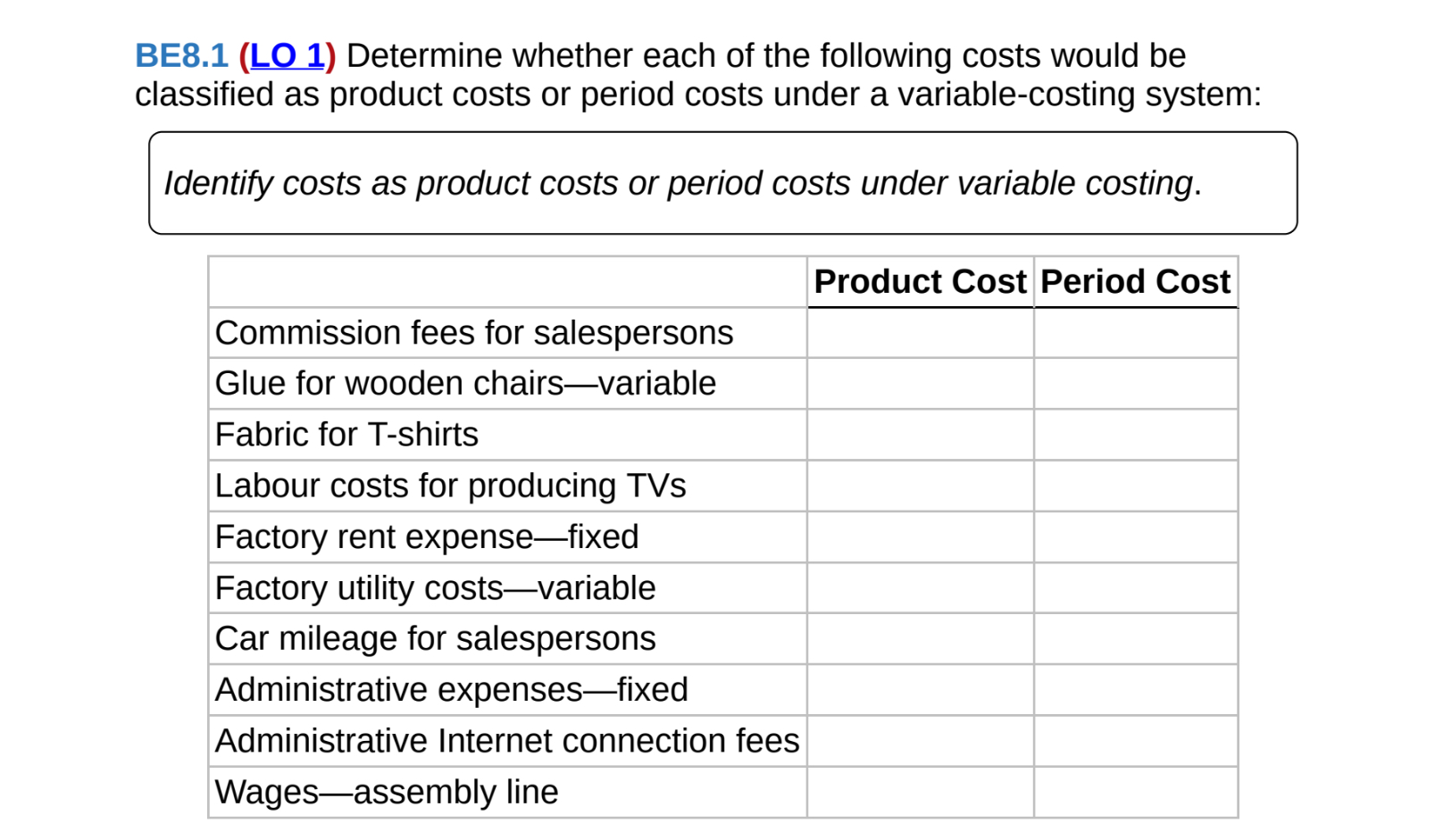 are the numbers. Don't use pencil or pen. Answers must be typed