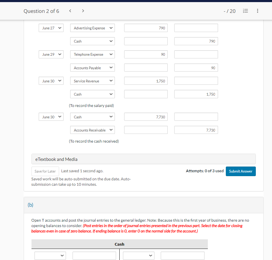 Current Attempt in Progress Selected transactions