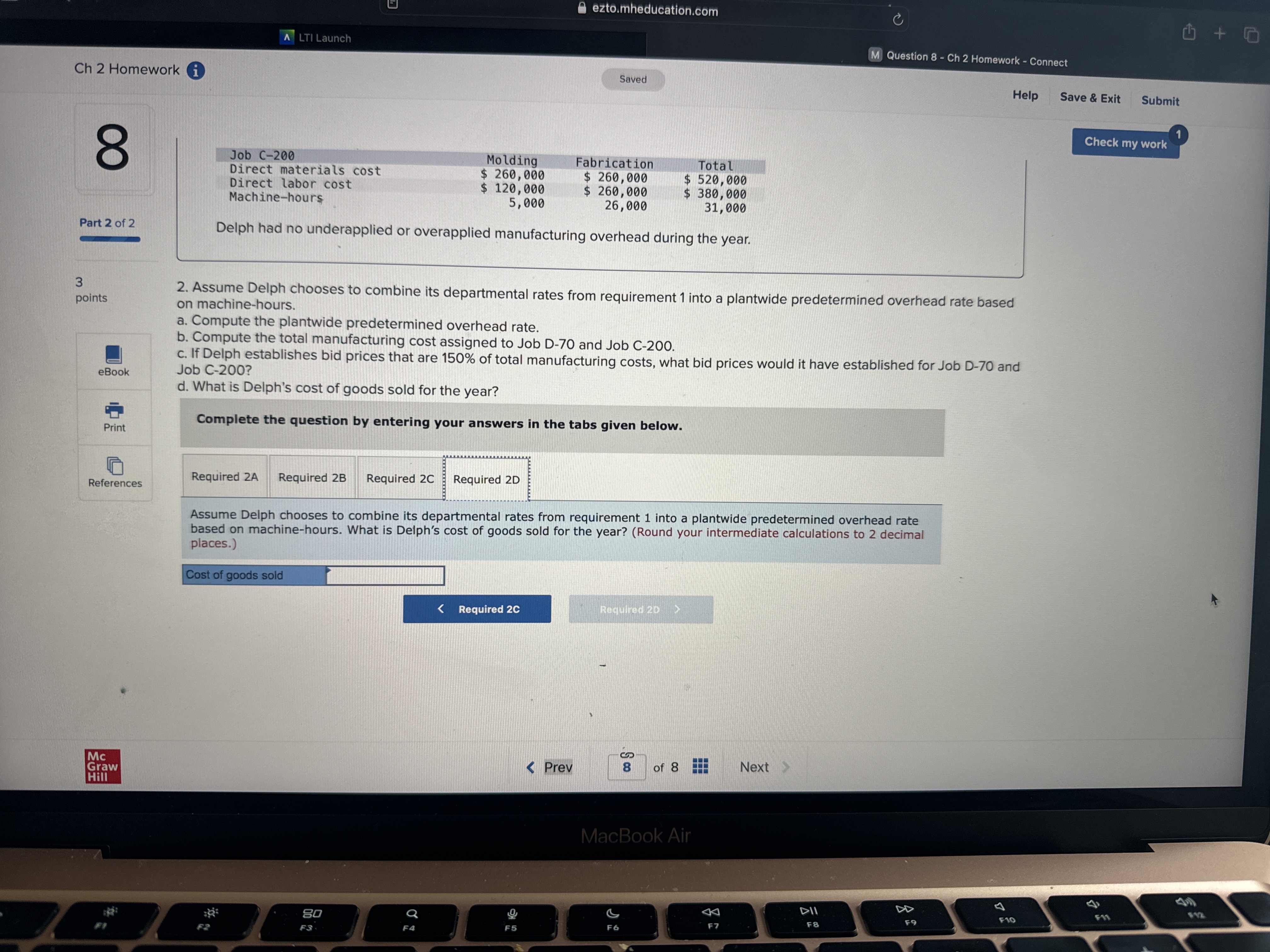ezto.mheducation.com A LTI Launch M Question 8 -