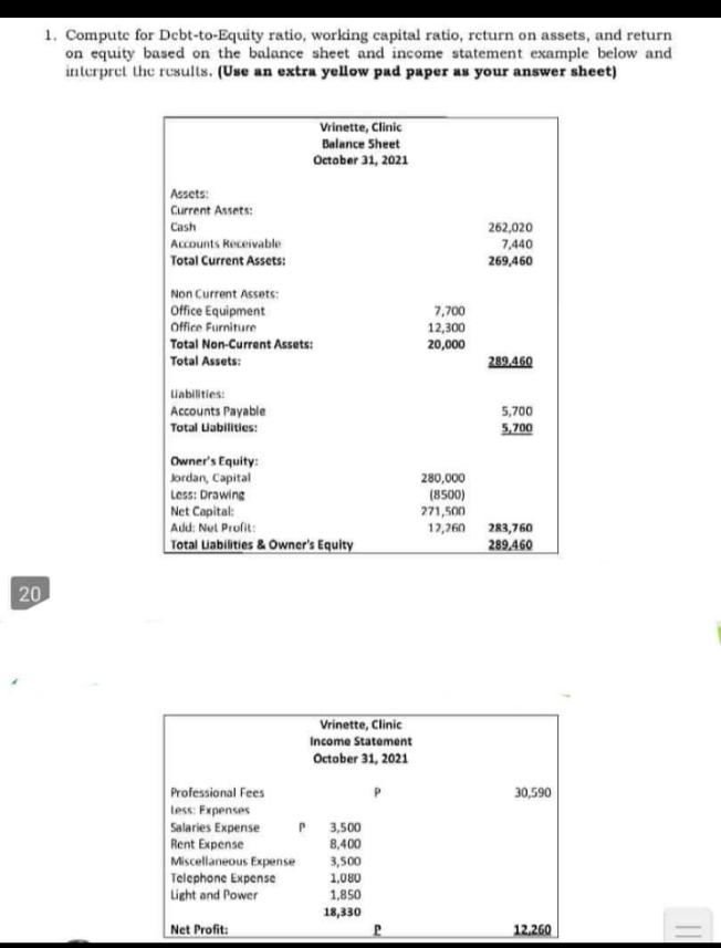 Show your solution and follow the instructions 1.