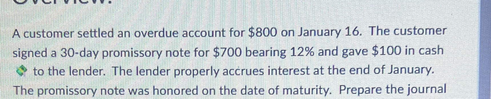 I need help creating a journal entries A customer