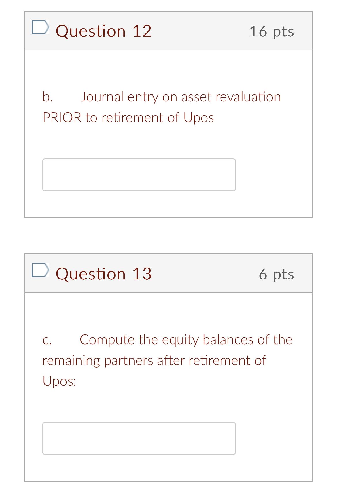 Question 11 4 pts Problem 3 (use bonus method