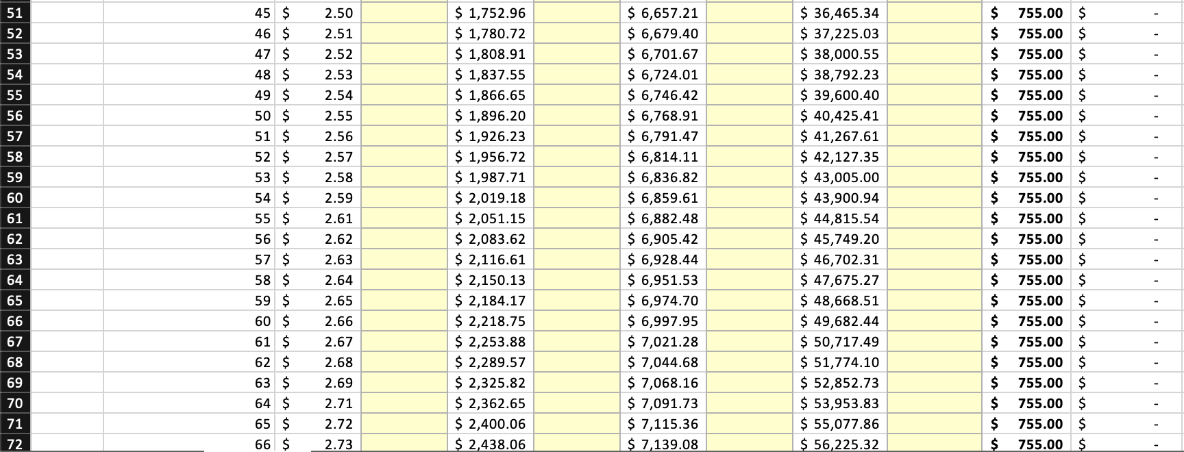 A B C D E G H K Method: after paying the