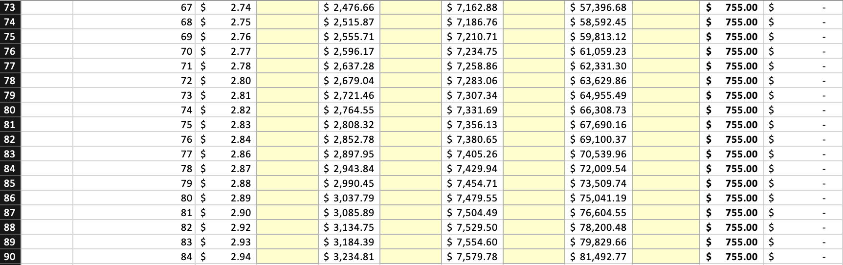 A B C D E G H K Method: after paying the