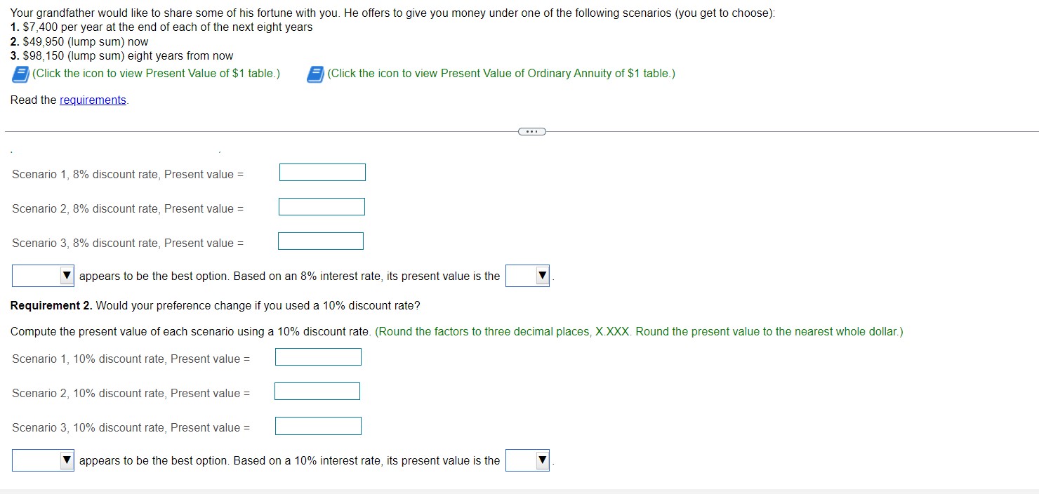 10( _ X X Reference Reference Present Value 5181