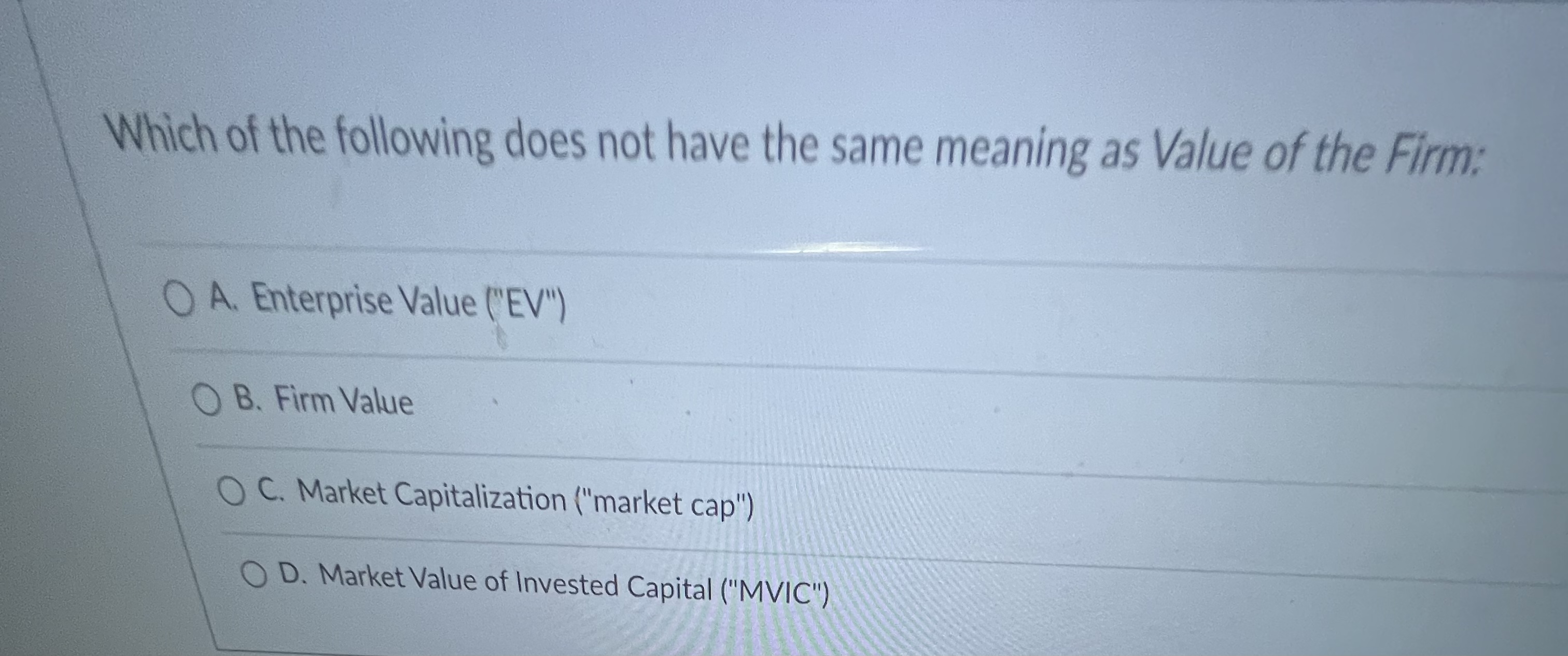 A. Price/RevenueTTM is a technically correct