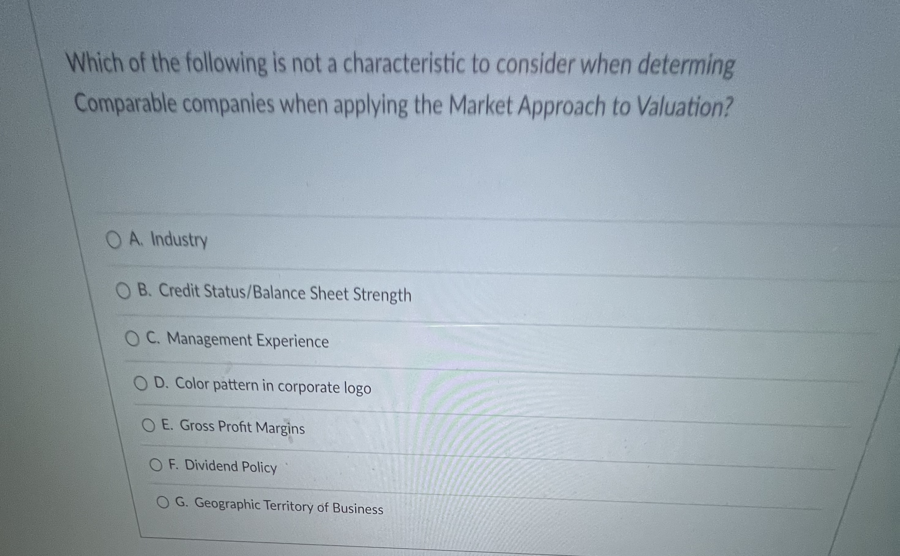 A. Price/RevenueTTM is a technically correct