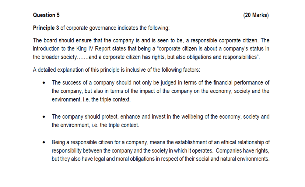 SECTION A [100 MARKS] Read the scenario below and