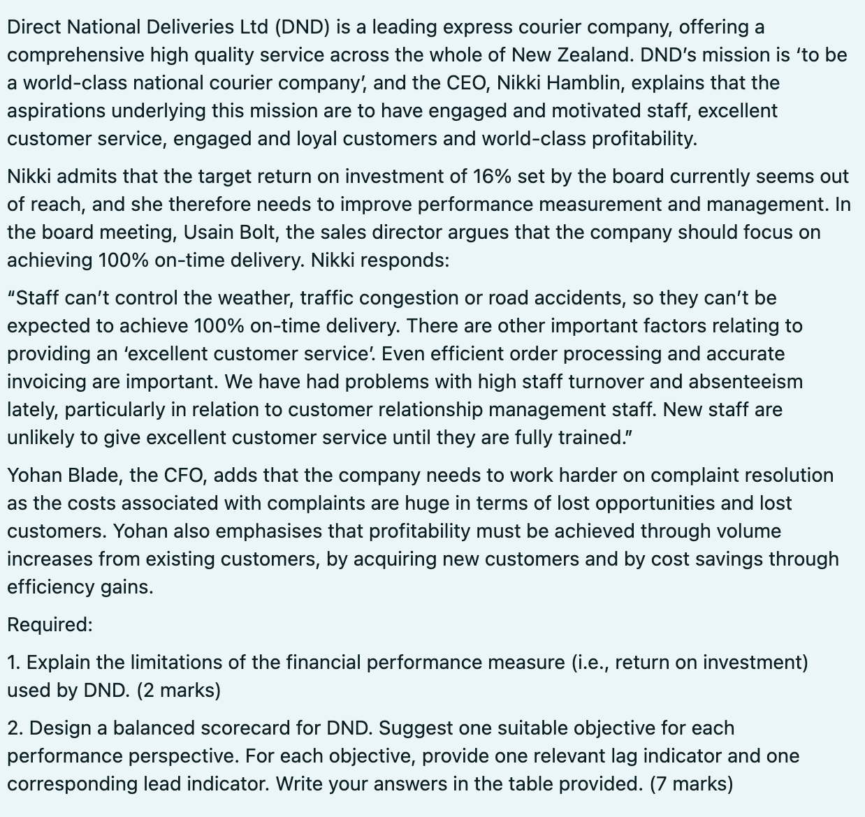 Direct National Deliveries Ltd (DND) is a leading