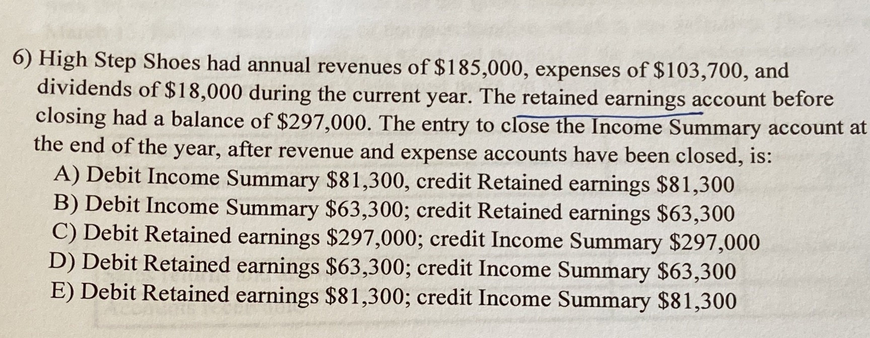 6) High Step Shoes had annual revenues of