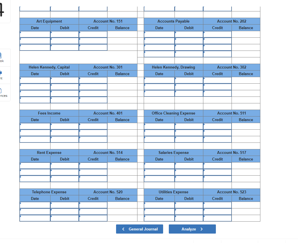 Problem 4.2A (Algo) Journalizing and posting