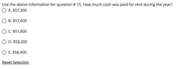 15-16. Unearned rem revenue at 111mm = $5,200;