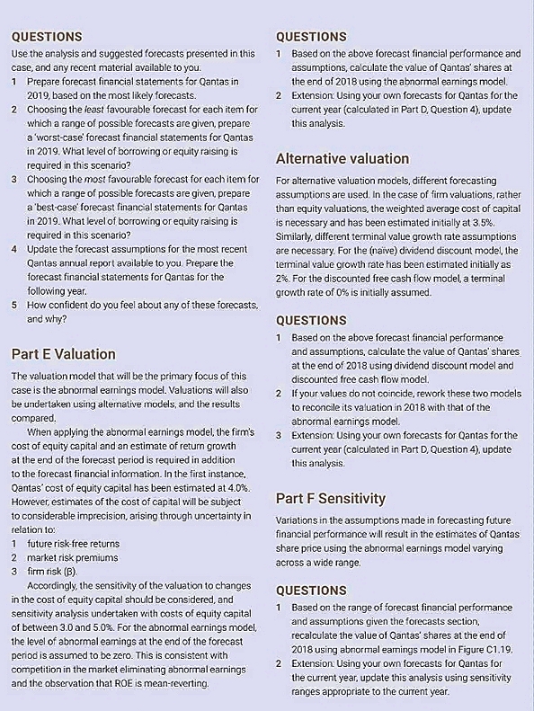 Part D Forecasting Variable aircraft operating