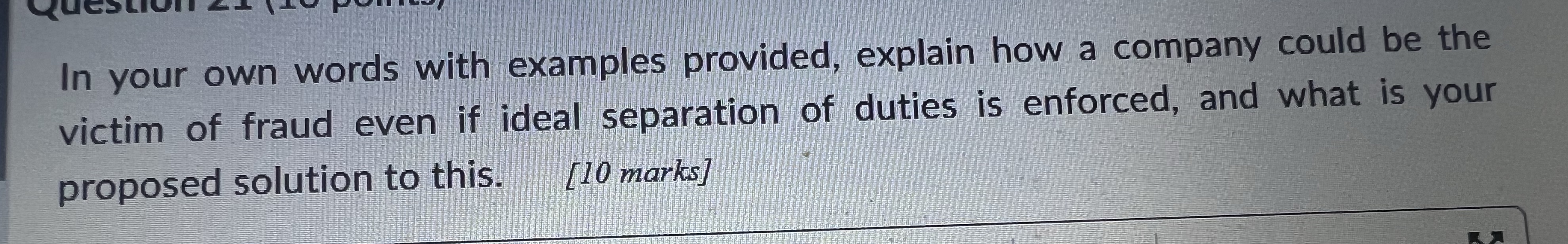 QUESLI In your own words with examples provided,