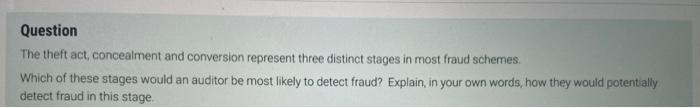 3 Question The theft act, concealment and