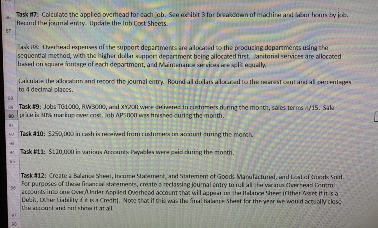 Attached is the problem. Task #5: Other