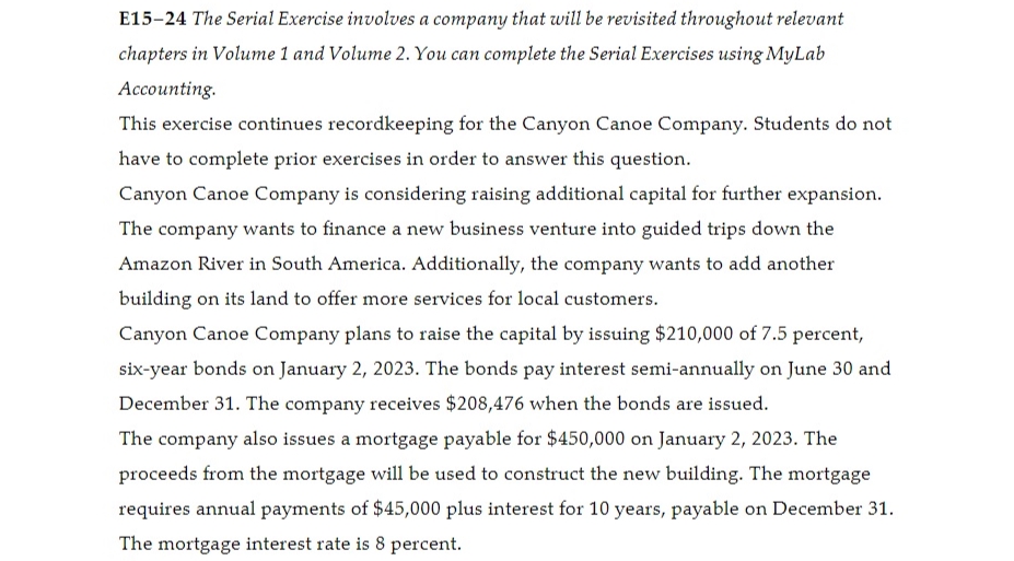 A.) Assignment Material E1219 The Serial Exercise
