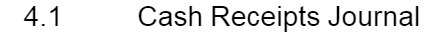 4.1 Cash Receipts Journal