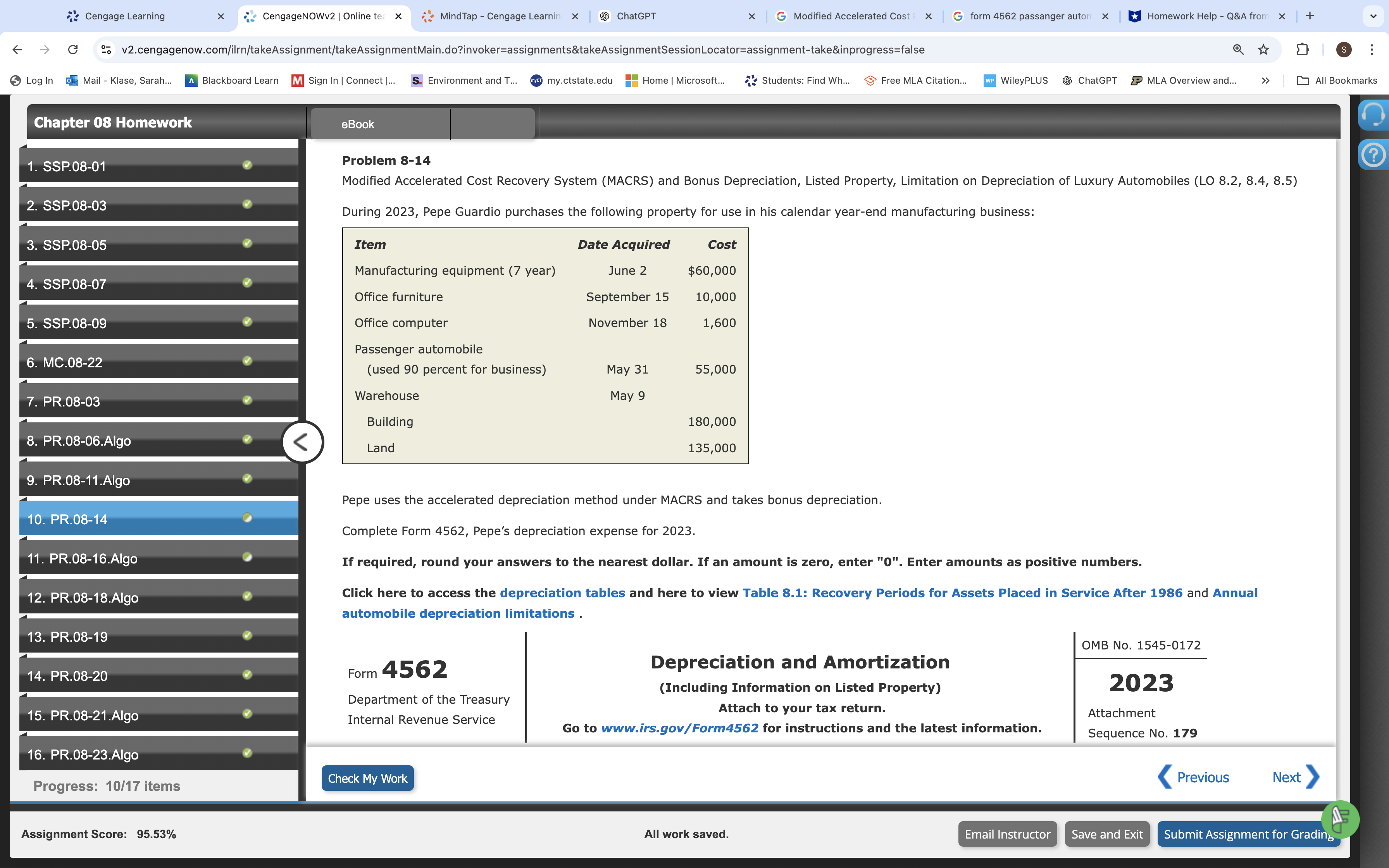 Cengage Learning x "CengageNOWv2 | Online tec x