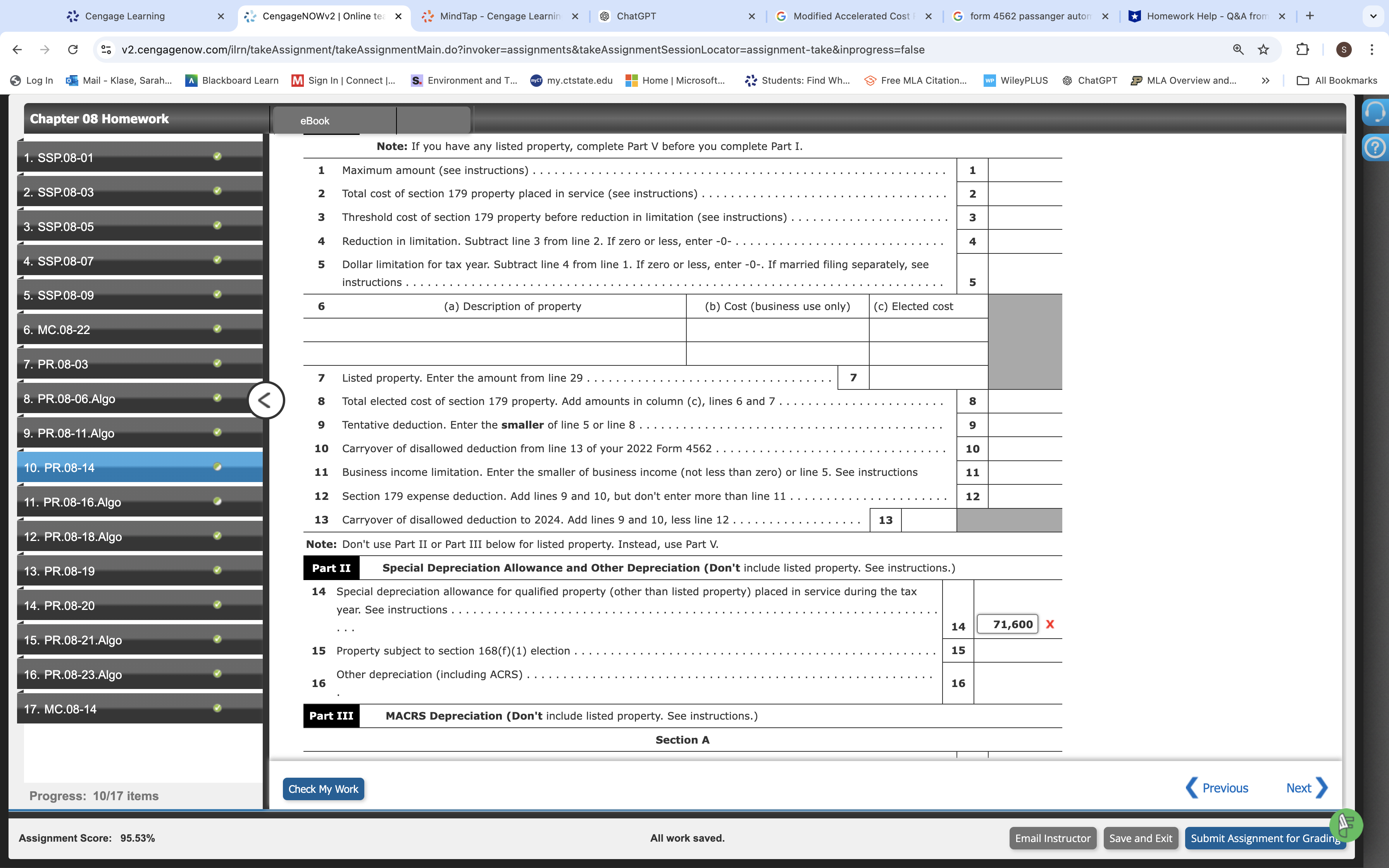 Cengage Learning x "CengageNOWv2 | Online tec x