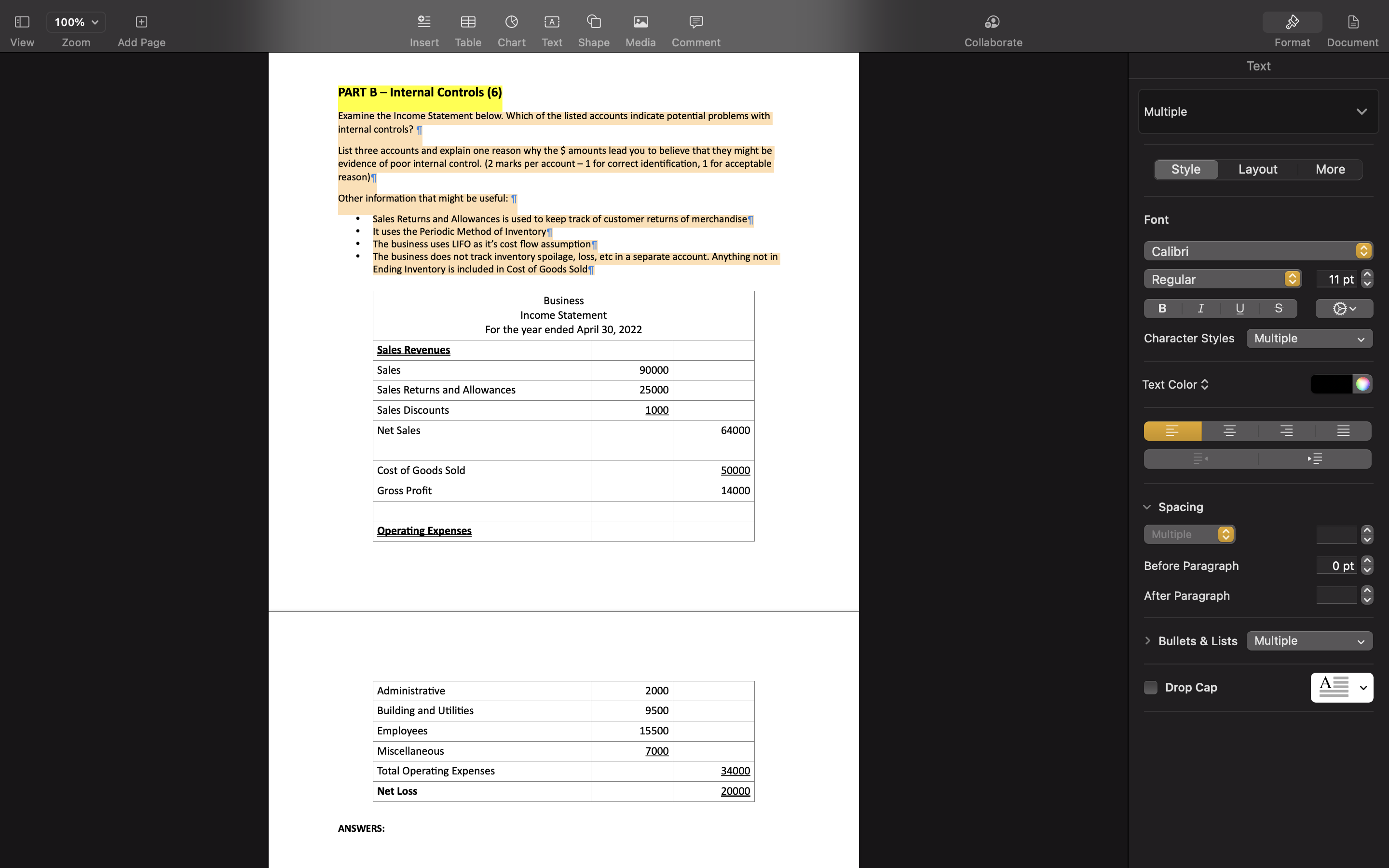 100% + A View Zoom Add Page Insert Table Chart