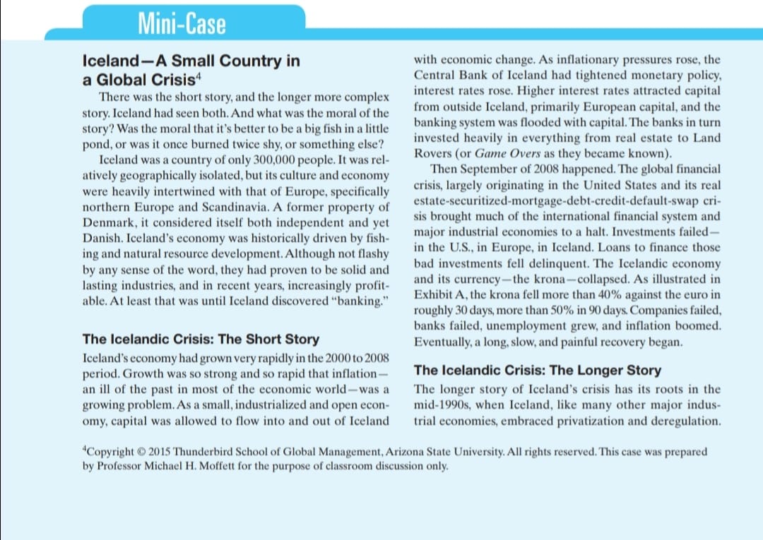 Question 1. Many countries have used interest