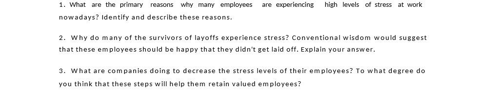 1. what are the primary reasons why many