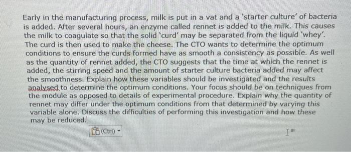 use factorial experiment technieques please.