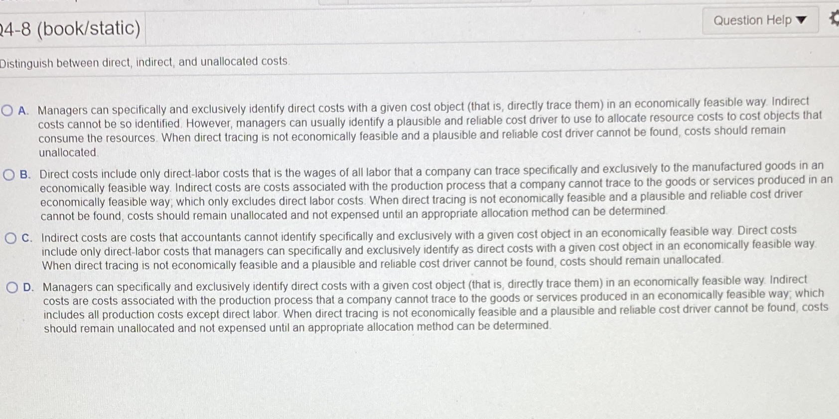 4-8 (book/static) Question Help Distinguish